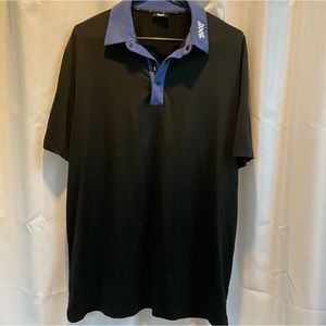 Blue collar black polo PXG men’s medium